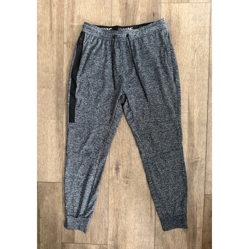 American Eagle Men’s Active Flex Heather Gray Jogger Pants Size Medium